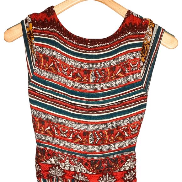 Maeve x Anthropologie | Tamera Boho Wrap Midi Dress Multicolor Size S | EUC - Picture 12 of 14